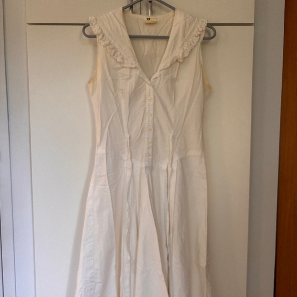 Byer Too white vintage cotton dress
